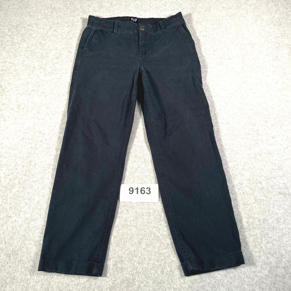 Gap Ankle Twill Chino Pants Womens 6 Navy Blue Cotton Stretch Straight Leg